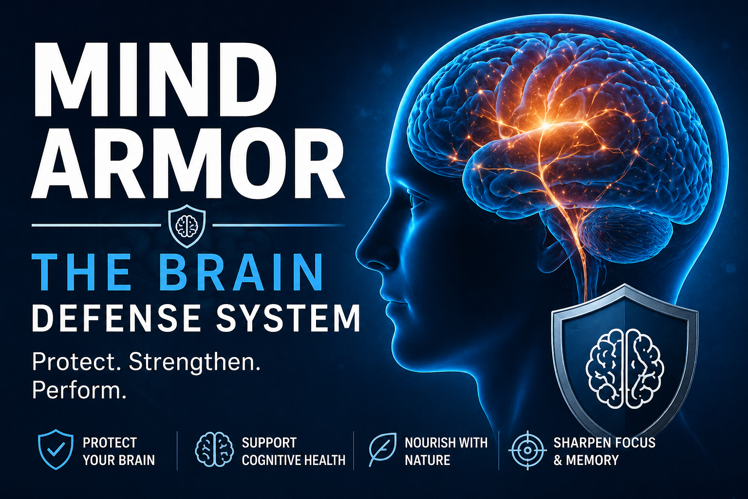 Brain health enhancement with Mind Armor system