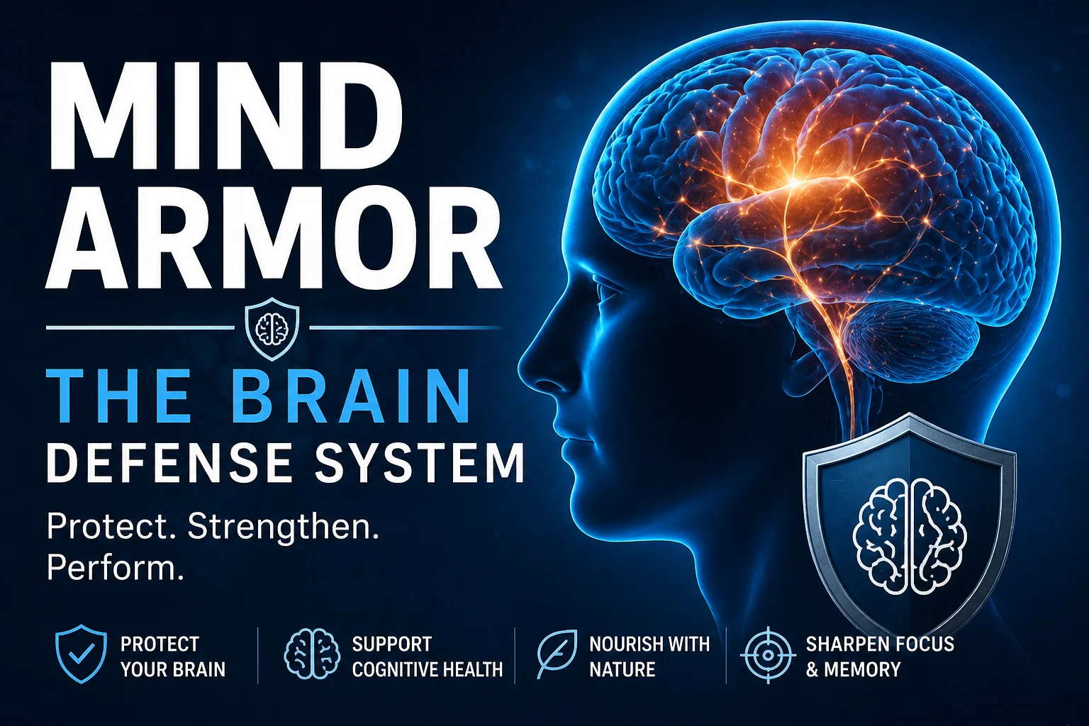 Brain health enhancement with Mind Armor system